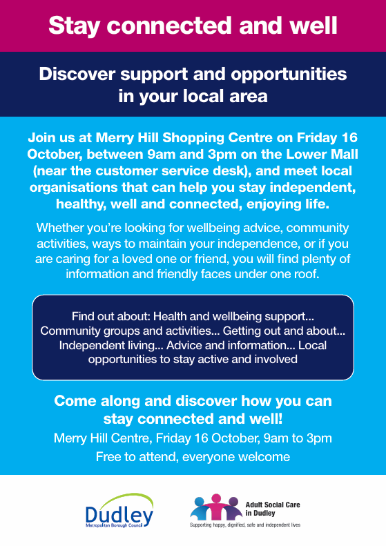 Merry Hill Shopping Centre - Stay Connected and Well Day
